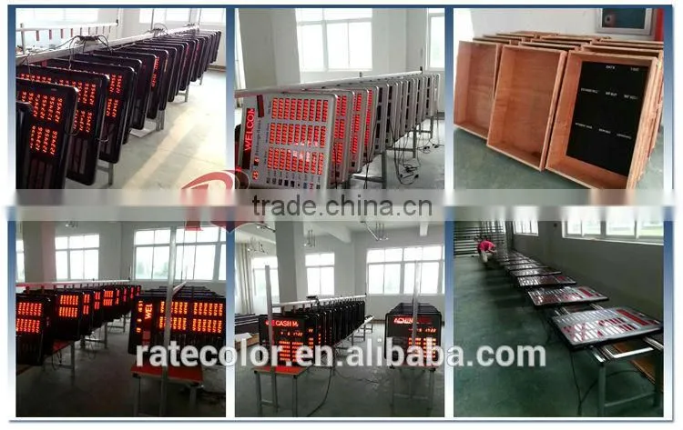 Wall Mouted Aluminum Fram LED currency exchange rate board display/led exchange rate panel with 45cm single moving message