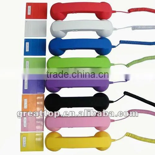 Retro Cellphone handset for Samsung with function key and rubber coating
