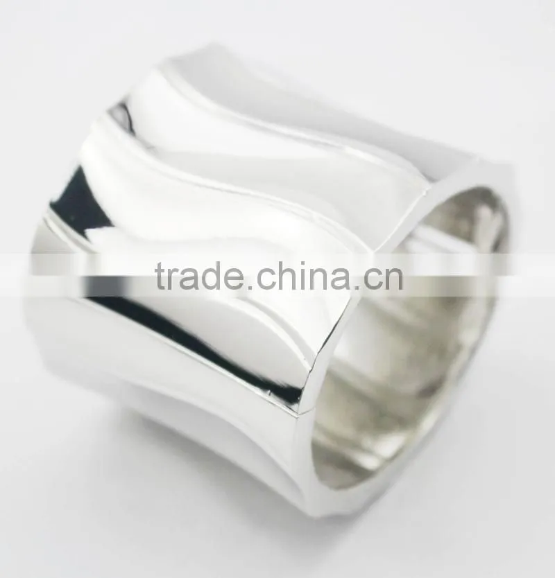 Fashion Design Punk Alloy Bracelet Mirror Polished Tube Bangle Bracelet