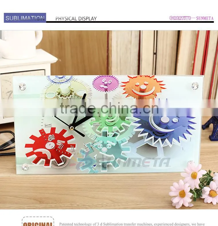 High Quality Sublimation Glass Photo Frame can be used for clock