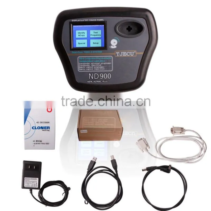 2015 New Released High Quality ND900 Auto Key Programmer with ID46 Decoder Box ND900 Key Programmer + 4d Cloner Box