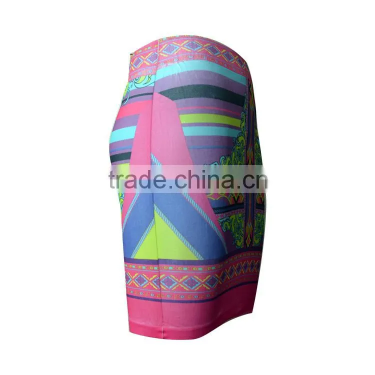 Short Pencil Skirt with Flower Print Fashion Women Tight Skirt