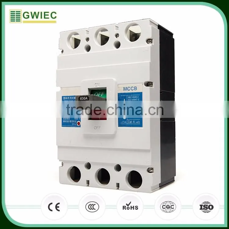 GWIEC Promotional Item Automatic 45KA 400A Electrical Mccb Circuit Breakers With Low Price