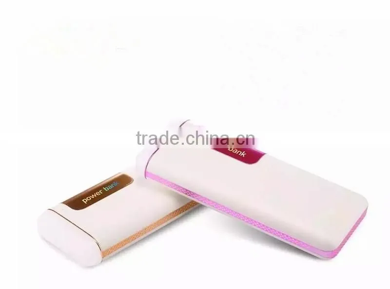 High quality laptop wireless powerbank slim 6000mah portable power bank 8000mah for moblie phone with LED light