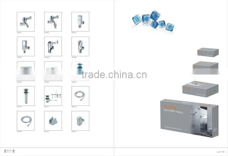 Luxury 3 Pcs Set Bathtub Golden Mixer Tap Q30253G