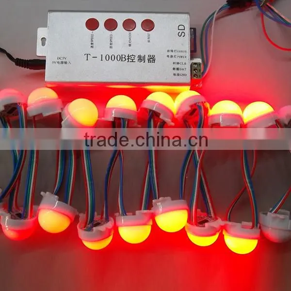 parallel connection led modules waterproof IP67 DC 12V Led pixel modules Diameter 30mm DMX512 led modules