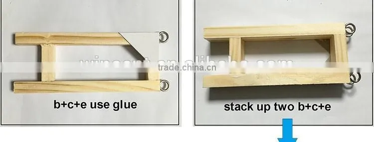 Wooden suspension bridge Puzzle Physics school toy