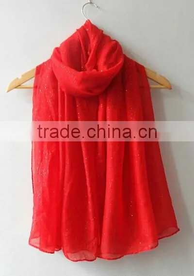 Fashion glittery muslim scarf hijab Muslim scarf