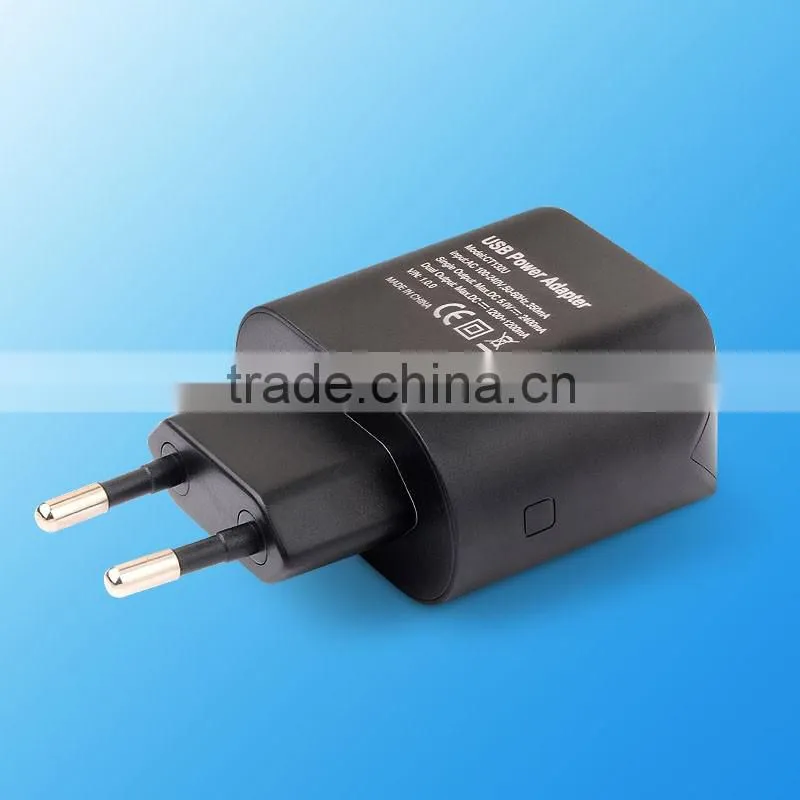 EU Plug AC Power Adapter Charger Mobile Phone Charger for Samsung/iPad PC Tablet