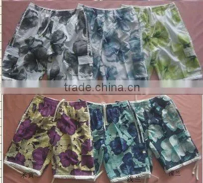Fashion beach printed cotton shorts pantsNX-2911