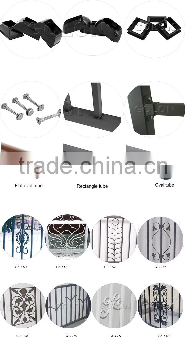 Wrought iron morden indoor balcony railing