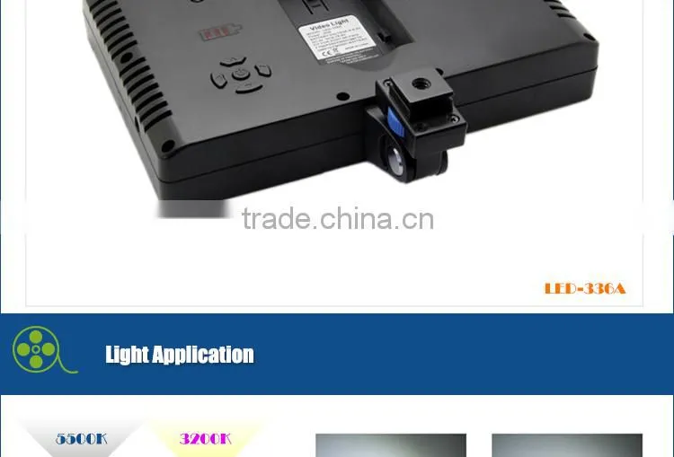 China Supplier LED-336A Video Light With Hot Shoe Connector Design Wholesale