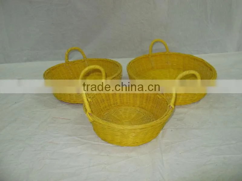 2015 New Product Oval Water Hyacinth Basket for Home Decoration and Furniture