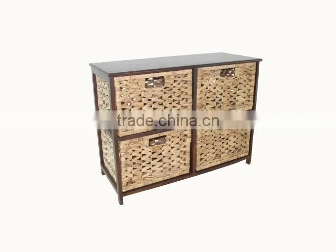 2015 New Product Rectangle Water Hyacinth Basket for Home Decoration and Furniture