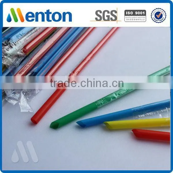 2015 hot sale colorful hard plastic juice box straw wrap film