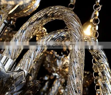 Good Quality K9 Crystal Chandelier Living Room Chandelier,Dining Room Chandelier light with 5 lights Cognac color