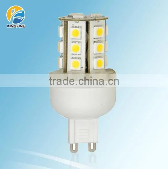 Popular LED Product G9 Base Round 3528SMD 24LEDs 220-240VAC 2400K G9 LED Lamp 4W