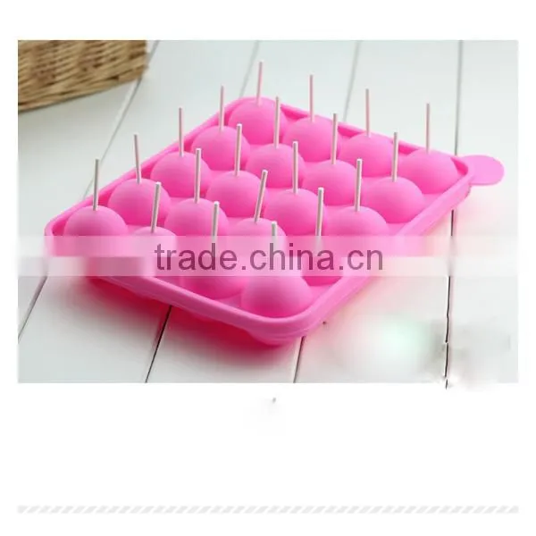 2014hot-selling food grade silicone ice lolly mold ,ice ball maker,ice tray mould