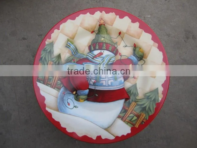 Colorful decal ceramic plate,bulk porcelain plate,serving dishes