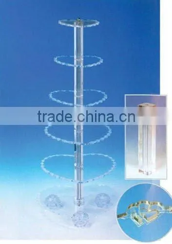 6 Tiers Acrylic Cake Stand Wedding Cake Display
