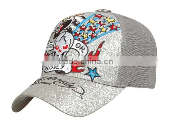 Yangzhou Factory Manufacture High Quality LED Cotton Baseball Cap with Optical Fiber Lights