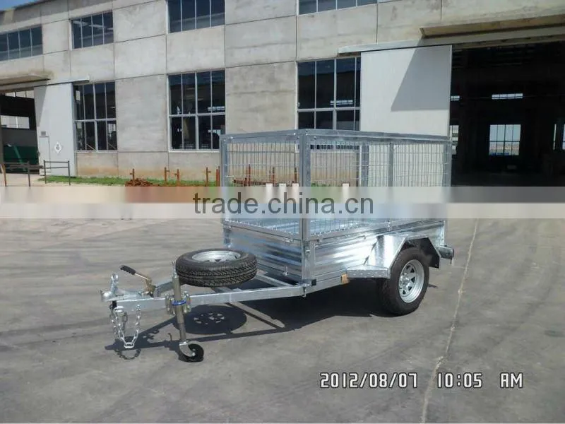 All galvanized chassis cargo trailer