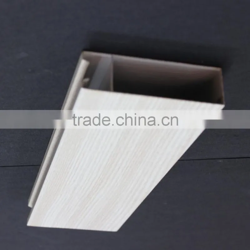 Good Hardness Wood Grain Suspended Metal Strip Ceiling Aluminum Square Tube Screen Ceiling Tiles