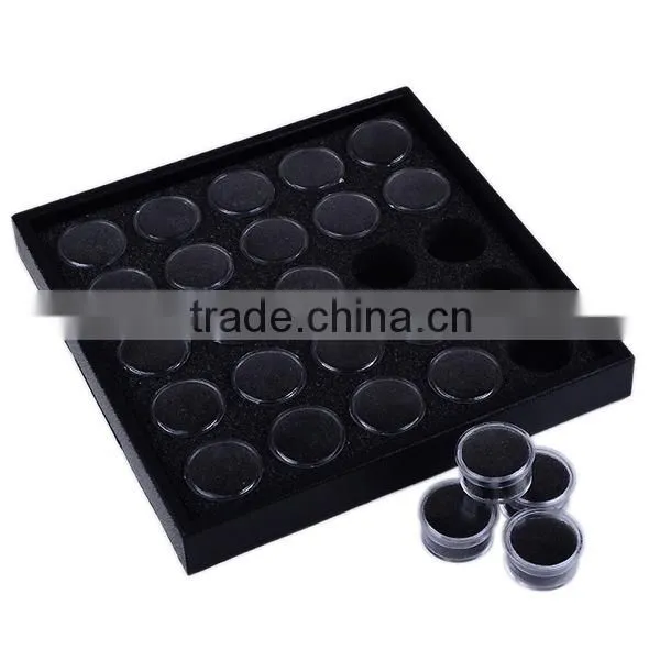 Easam 25 jars nail art storage box,nail decoration storage box
