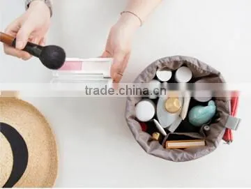 Nylon make up cosmetic drawstring bag