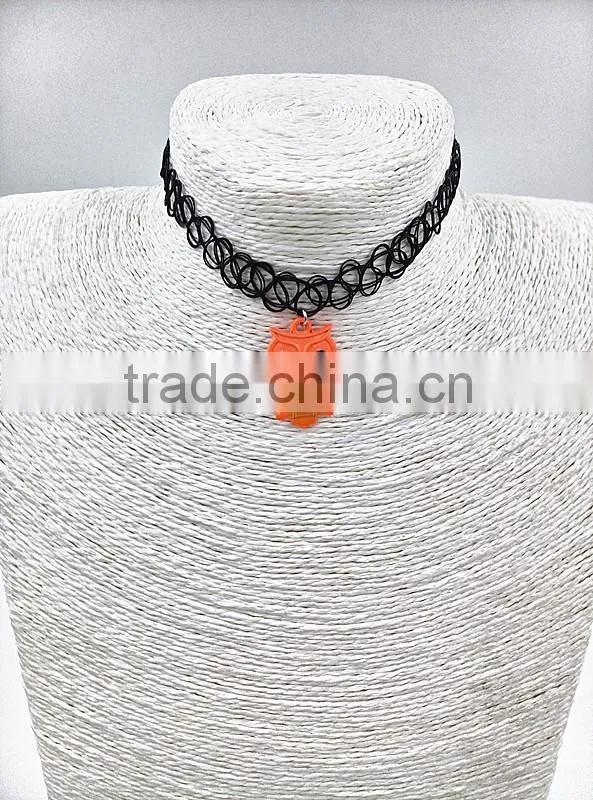 2015 Fashion Hot Sale Plastic Elastic Tattoo Necklace