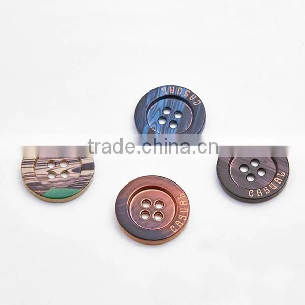 Wholesale colorful 4 holes sewing type shirt button