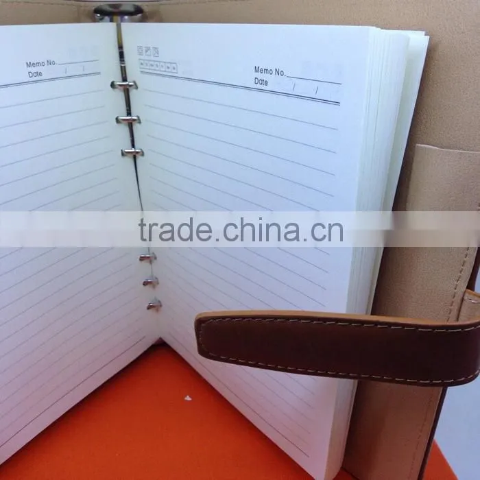 promotional luxury gift notebook set/pu leather hardcover notebook