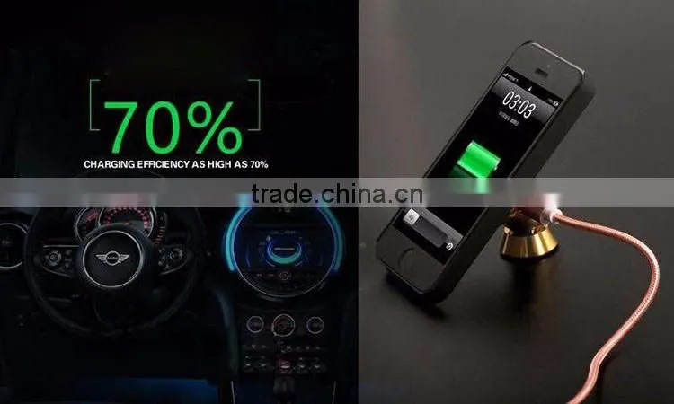 2016 Quick Charge QI Standard Strong Magnet Auto Adsorption Wireless Charger Metal In-Car Holder