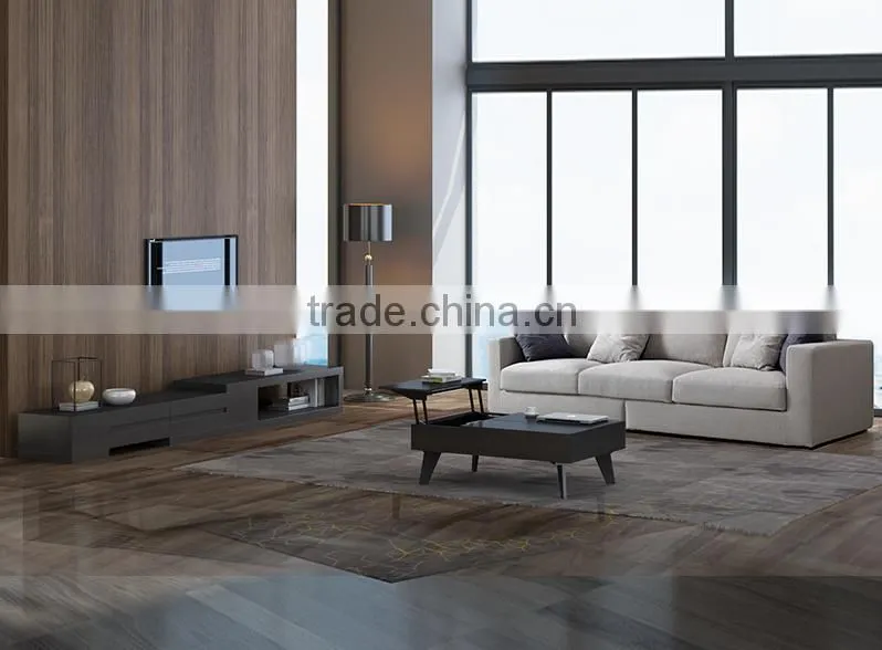 Moon light Corner Sofa cotton and linen fabric solid wood feather sofa set