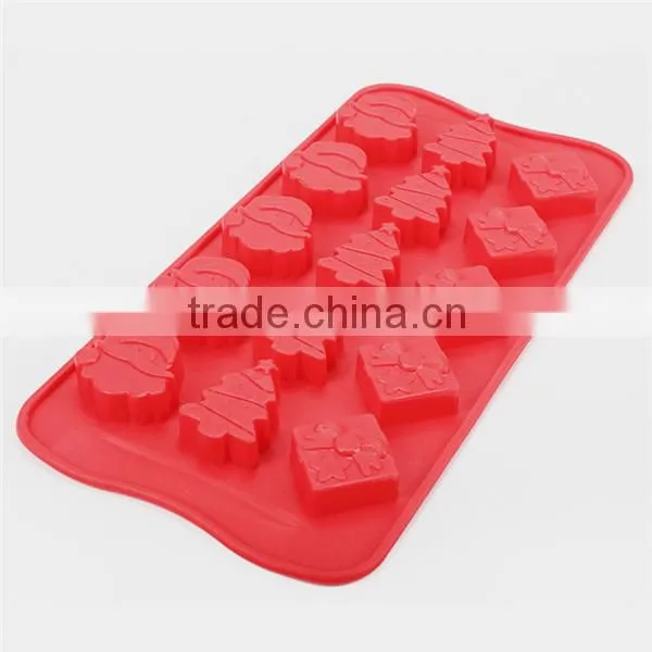Christmas promotion gift silicone snowman cake mold