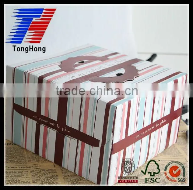 Custom popualr high quality exquisite wedding cake boxes with cheap price wholesale