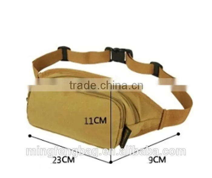 Custom Multifunction 900D Oxford Waterproof Waist Bag for Leisure Travel and Sports