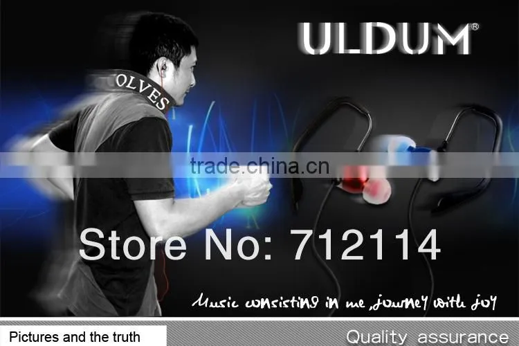 ULDUM sport headphone with micro Earhook earbuds for free shipping