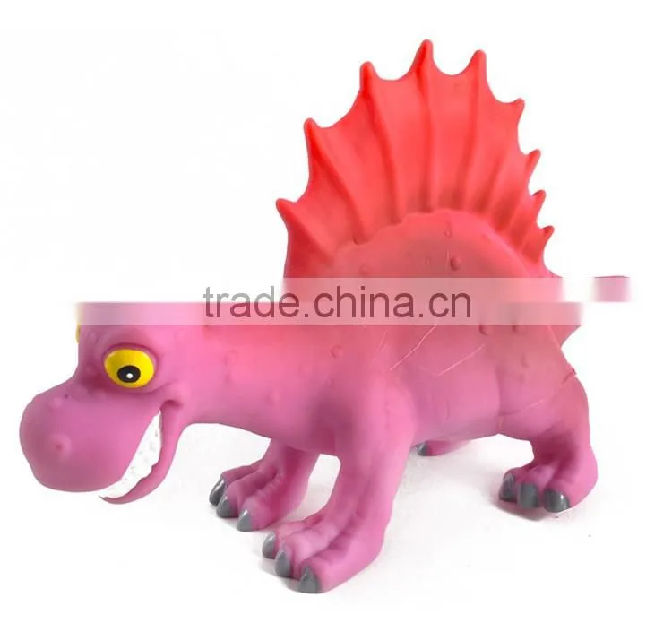 6pcs 10 inch cartoon vinyl soft plastic dinosaur toys