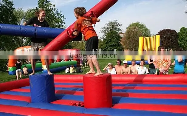 Fighting inflatable jousting game for adult and children