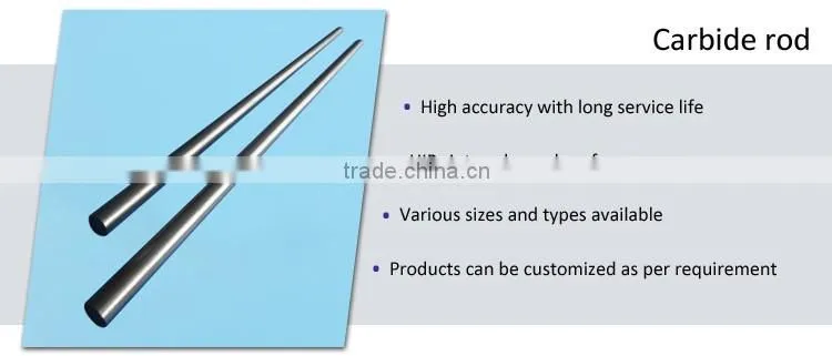 Zhuzhou YG6X Tungsten Carbide Round Bar, Carbide Rod Blank