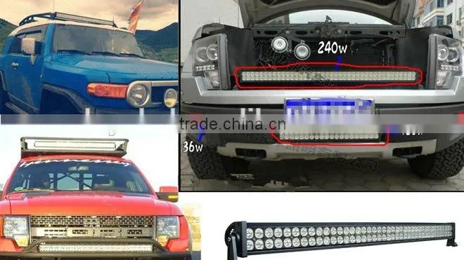 50'' LED off light bar 10-30V DC for Trucks OFFROAD TRUCK 4WD 240W led flood light