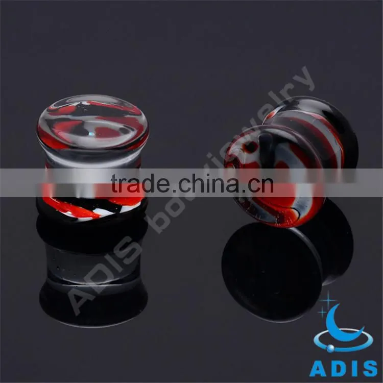 Wholesale pyrex glass earring plug for sale