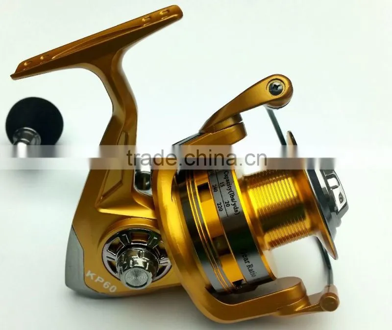 Gold fishing reel aluminium spool fishing tackle