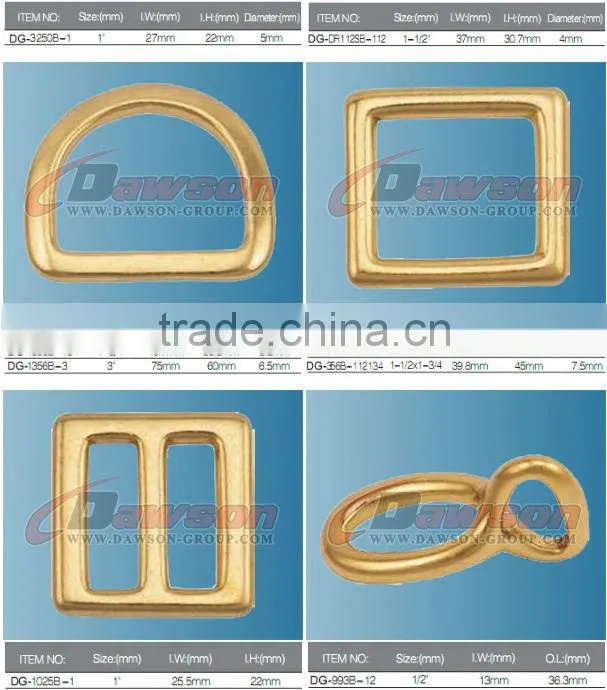 Solid Brass D Ring