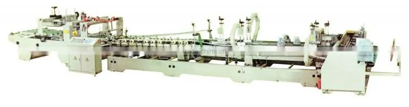 QS Automatic corrugated carton machine cardboard folder gluer