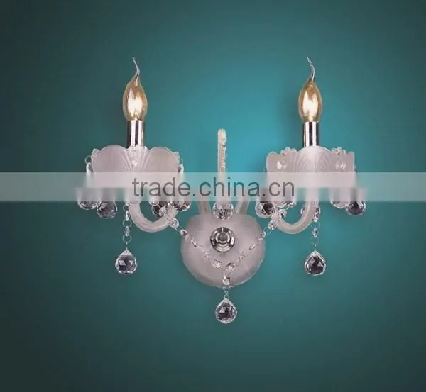 Fashionable customized amber crystal wall lights