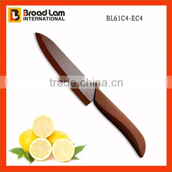 Coffee Colored Coating Ceramic Blade and Handle 6 inch Chef Knife Professional Kitchen Cutting Knife