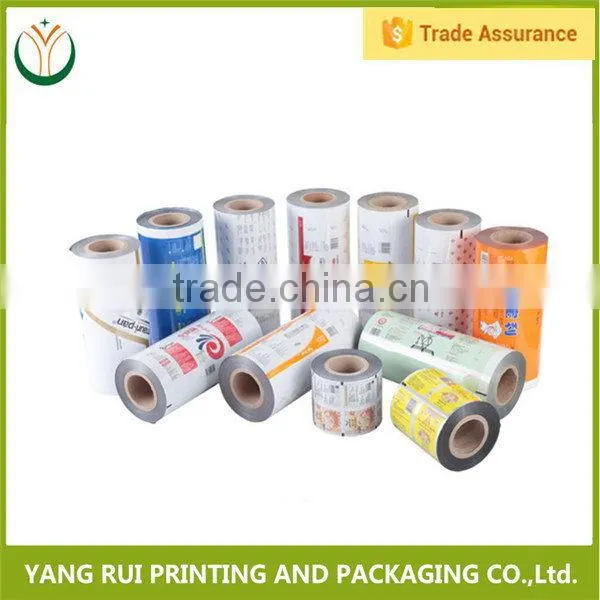 New products on china market antique food plastic food packaging roll film,al printed packaging film rolls