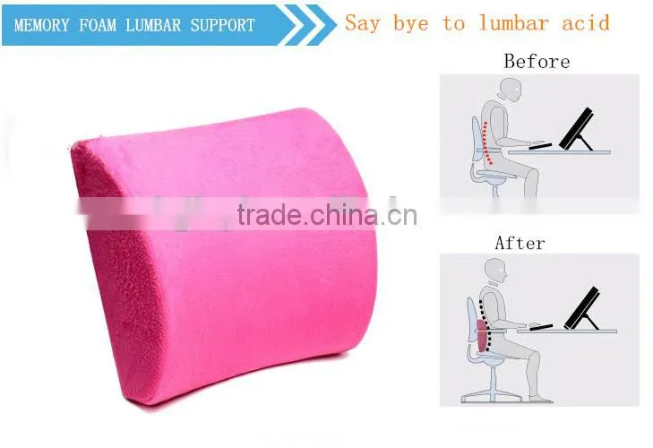 Memory Foam Mesh Back Lumbar Support Cushion